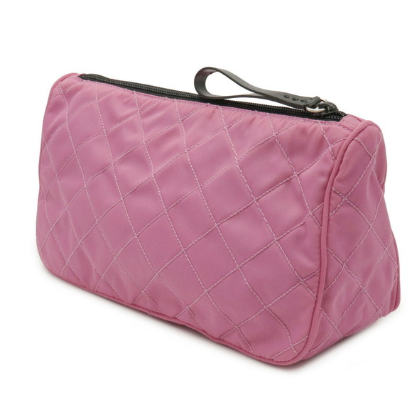 Prada Pink Nylon Quilted Begonia Pouch - Picture 1 of 6